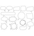 set speech bubbles vector image