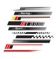 sports stripes car stickers racing decals vector image