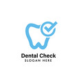 dental logo template care icon symbol vector image vector image