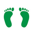 footprint icon human foot prints vector image