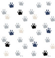 abstract animal foot print seamless pattern vector image vector image