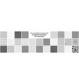 collection of seamless geometric patterns vector image vector image