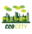 eco city design vector image