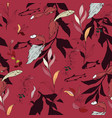 fish in a thicket algae on a light blue vector image