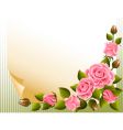 roses background vector image vector image