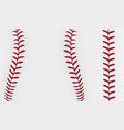 baseball lace pattern softball ball stitch thread vector image