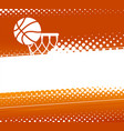 basketball background vector image vector image