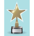 third place trophy vector image