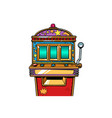 one-armed bandit slot machine vector image