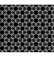 design seamless monochrome hexagon pattern vector image