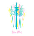 christmas card with reindeer vector image