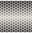seamless white and black hexagon halftone vector image