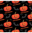 seamless halloween pattern vector image