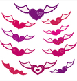 flying heart vector image