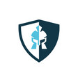 spartan logo design vector image