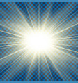 sun rays starburst bright effect isolated vector image