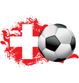 switzerland soccer grunge vector image vector image