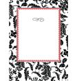 floral pattern and frame vector image vector image