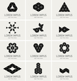triangle symbols such as logos vector image vector image