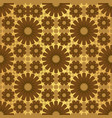 gold shiny moroccan motif tile pattern vector image vector image