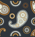 oriental paisley seamless patterns floral vector image vector image