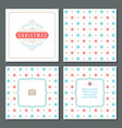 christmas greeting card design and pattern vector image