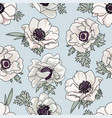 gentle floral pattern with light biege spring vector image vector image