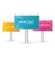 billboards screen template for text vector image