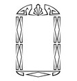 frame with art deco ornament abstract element vector image vector image