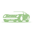 vintage fast car logo high quality vector image