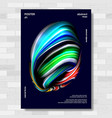 abstract shape poster background vector image