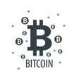 icon bitcoin vector image