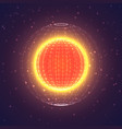 interstellar space polygonal background vector image