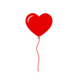 valentine balloon red heart shape vector image