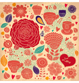 flower pattern vector image vector image