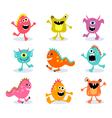 friendly little monsters set 1 vector image