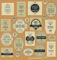 seamless pattern with beer labels vector image