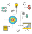 business strategy workflow process vector image