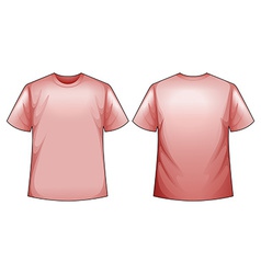 Realistic pink t-shirt Royalty Free Vector Image