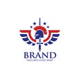 creative spartan helmet vector image