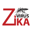 zika virus alert vector image