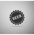 beer bottle cup simple icon vector image