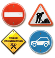 old road signs vector image