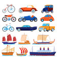 vintage transport cartoon vector image