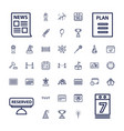 37 event icons vector image vector image