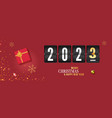 christmas and new 2023 eve year banner vector image vector image