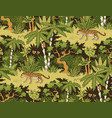 jungle seamless pattern vector image