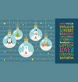 christmas greeting vector image