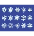 collection of snowflakes vector image