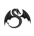 dragon logo design isolated vector image vector image
